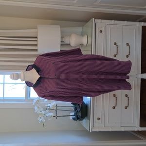 Greyson Mens Performance Striped Golf Shirt Buttton‎ Down Collar Size XXL